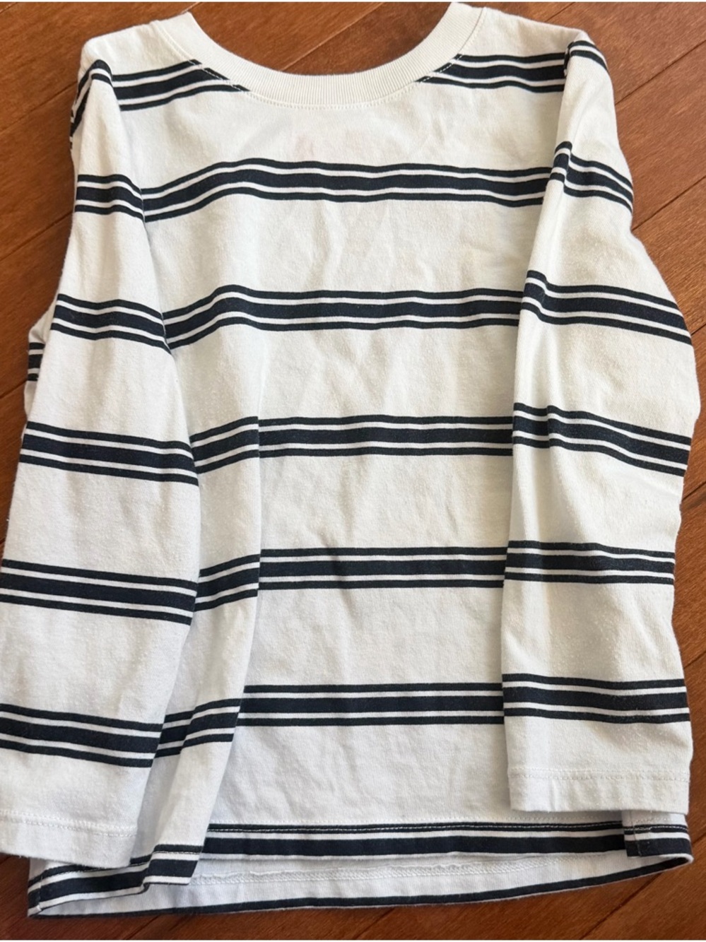 Cat & Jack White and Navy Striped Tee